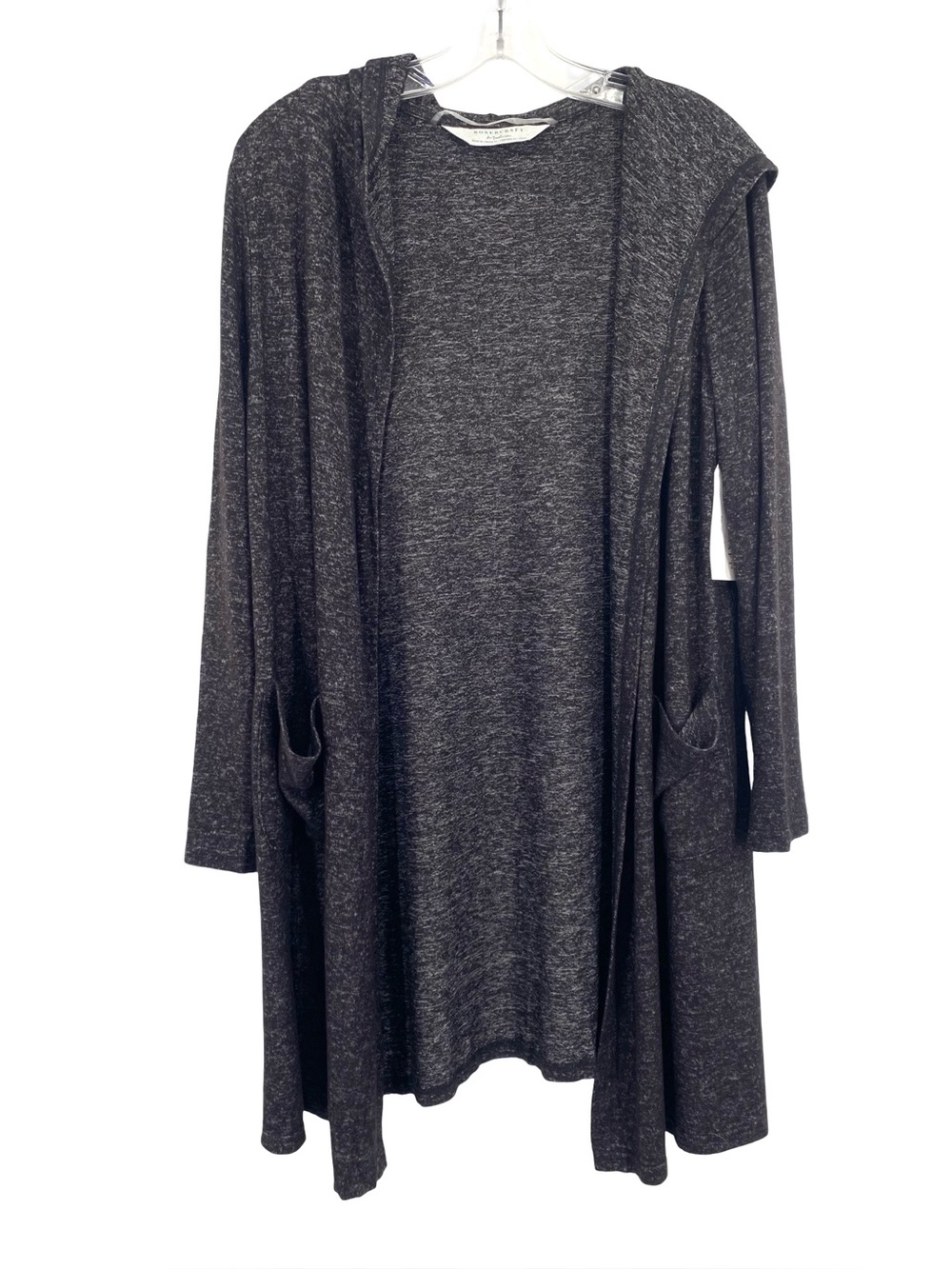 Boxercraft Cuddle Cardigan in Black Heather New Size Medium Hooded Pockets